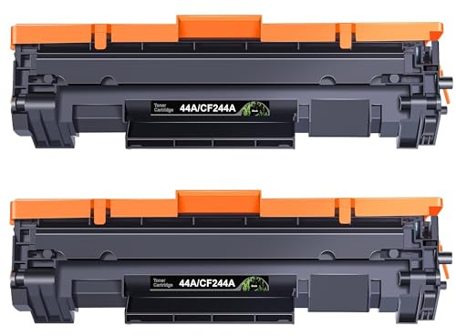 ECHALLENGE CF244A 44A Toner Schwarz Kompatibel für HP 44A für M15w für MFP M28w M28a M28 LaserJet Pro M15w M15a M15 Drucker （Schwarz, 2er-Pack