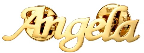 TEAMER Personalisierte Brosche aus Edelstahl, individuelle Anstecknadeln, Namensschild, Brosche, trendiges Accessoire, Schmuck für Damen und Herren
