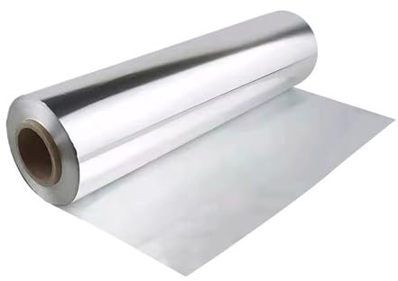 GZKDKZB 1 Confezione di Fogli di Alluminio per Uso Alimentare da 12,2x1,65 Pollici, USA e Getta, per Burrito, Hot Dog o Sandwich (10 mm)