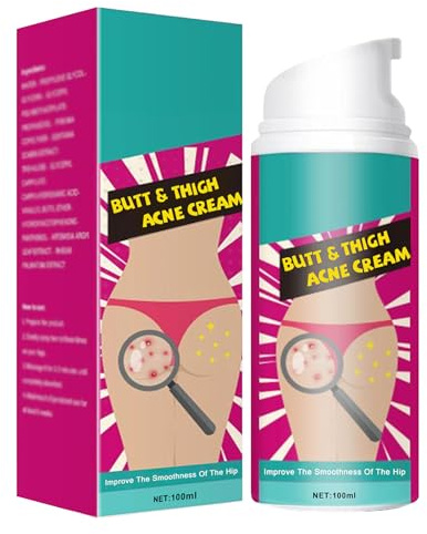Brufoli Sedere Crema,Crema Contro l'Acne,Crema Schiarente per Brufoli,Crema Schiarente per l'Acne,Efficace Crema Riparatrice per la Pelle del Corpo,100ml,