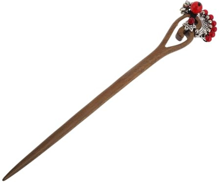 BESTYASH Chinesische Retro Holz Haarnadeln Aus Grünem Sandelholz Praktische Haarstäbchen Für Duttfrisuren Langlebige Haaraccessoires Für Lange Haare Stylisches Japanisches Design