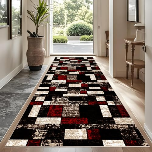 Alfombra antideslizante lavable a máquina, 40 x 60 cm de largo, para pasillo, salón, cocina, entrada, dormitorio, sala de estar, interior, atrapa la suciedad