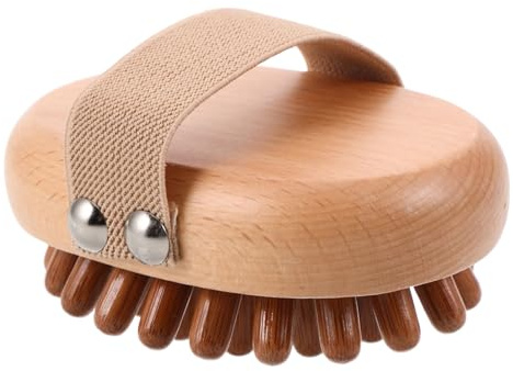 OATIPHO Komfortable Luftmassagebürste aus Naturholz mit Mehrpunkt Noppen Meridianaktivierung für Rücken Beine und Füße Luftkissen Haarkamm für Ganzkörpermassage