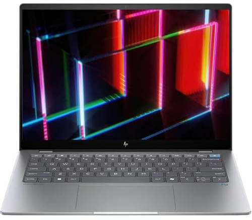 HP OmniBook X 14-fe0000na Laptop, Silver, Qualcomm Snapdragon X Elite X1E-78-100, 16GB RAM, 1TB SSD, 14 2240x1400 2.2KUHD Touchscreen, 1 YR WTY + EuroPC Warranty Assist, (Renewed)