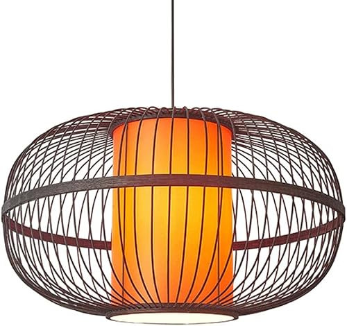 Lampada a sospensione stile Paralume cavo V-intage Cesto di vimini in rattan Lampadari intrecciati a mano Apparecchi di illuminazione a soffitto sospesi Compatible with la casa