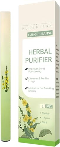 Penna diffusore di erbe, inalatore di verbasco per purificare i polmoni, inalatore per favorire il sonno, migliora la respirazione, rinfresca l'aria, aiuta a respirare meglio