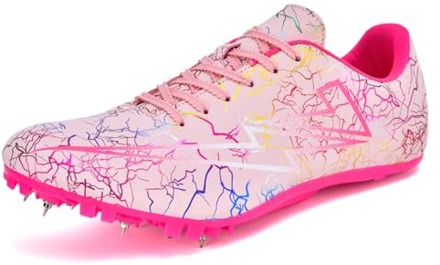 ZHENSI Zapatillas De Atletismo con Clavos para Niños Hombres Y Mujeres Ligeras para Carreras Y Sprint
