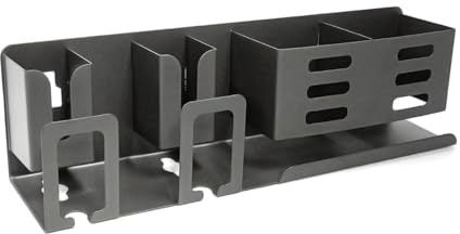 quiodok Elektrischer Zahnbürstenhalter aus Aluminium, Zahnputzbecherhalter | Badezimmer Elektrische Zahnbürste Wandmontage Halterung Wand mit Aufbewahrungsregal (2 KartenfäCher,ohne Tasse)