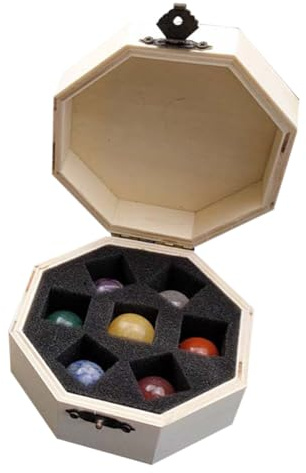 DECOMELODY Juego de Cabujones de Piedra Redonda Pulida para Decoración del Hogar en Varios Colores, Adecuado para Centro de Mesa y Colecciones