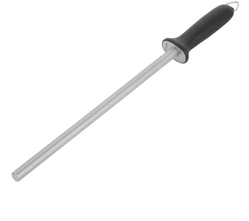 Vogue Heavy Duty Diamond Knife Sharpening Steel 30.5cm - Fine Edge Honing Rod for Blade Maintenance JB389