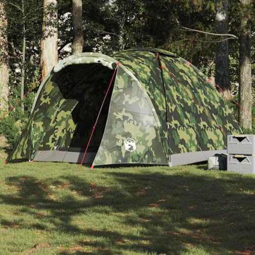 Owoxanthellate Angelzelt 2 Pers. Tarnmuster wasserdicht 310x226x153 cm 185T Polyester PU Glasfaser Gestänge Pop-Up für Angeln Trekking