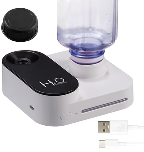Difusor de niebla portátil: alimentado por USB, carcasa estilo cámara, salida de bajo ruido, sensor de seguridad inteligente | Escritorio de oficina, dormitorio, compañero de viaje, soporte pa