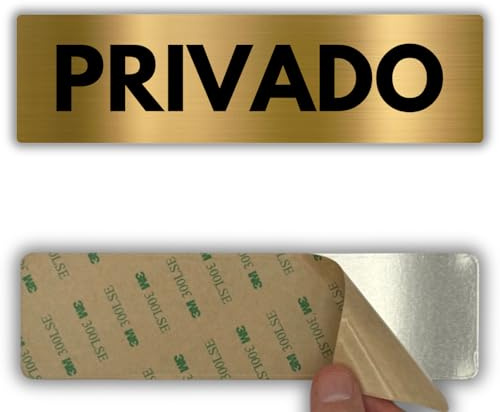 LEIASA | Señal Privado - 5x18 cm - Aluminio - Acceso Restringido No Pasar | Cartel Zona Privada, Letrero Prohibido el Paso, Pegatina Propiedad Privada, Aviso Reservado Solo Personal Autorizado