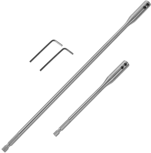 TOVINANNA Juego de Extensión de Broca para Taladro, Varillas de 150 MM y 300 MM, Acero Alto Contenido de Carbono, 4 Piezas, Herramienta para Uso en Carpintería y Bricolaje