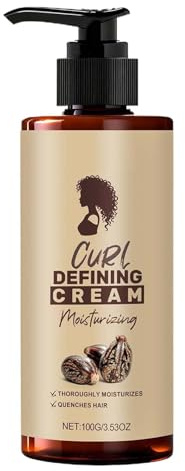 Crème Définissant Les Boucles | Crème Frisant Les Cheveux Ondulés Anti-frisottis 100 Ml | Lotion Rehaussante Longue Durée Pour Frisottis, Vagues Sèches, Pour Femmes Et Filles, Salon De Maison, Routine