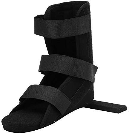 Tutore del piede, distorsione articolare regolabile Supporto fisso frattura del piede professionale Stivaletti con gancio di fissaggio alla caviglia e piastra di base in plastica per donna e uomo(2#)