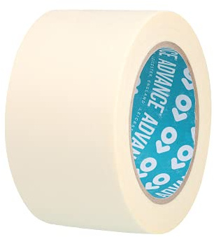 Advance Tapes AT6300 Ruban de masquage en papier 60 °C, crème, 72 mm x 50 m, 76 mm, rouleau simple