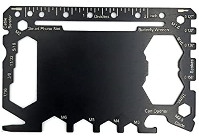 46 in 1 Geldbörse Multi Tool, Kompakte Gadgets für Männer & Frauen für Outdoor DIY Camping Tägliche Verwendung