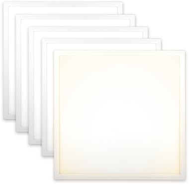 Xtend EcoLight 5x LED Panel 60x60 cm Neutralweiß 4000K 40W 3400lm Deckenleuchte flimmerfrei Einbauleuchte Slim Netzteil PLe2.2