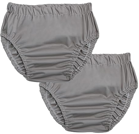 Care Yare 2 PCS Adult Diaper Cover Leakrproof Plastic Pants for Adult Diapers Noiseless Rubber Pants for Adults Reusable Waterproof Underwear for Men and Women Washable Plastic Diaper Covers M