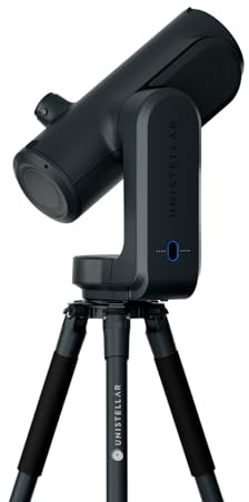 Odyssey PRO - UNISTELLAR Smart Telescope (with Eyepiece), 85mm f/3.9 (320mm) Digital & Computerized, App-Controlled Motorized Alt-Az, Enhanced Vision, RAW/FITS Export, 64GB, 5h Battery (Black)