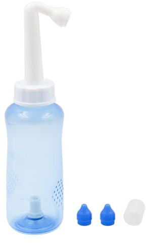 Hsthe Sea Neti Pot, Kit de Enjuague Nasal, Lavado de Nariz, Botella de Enjuague sinusal de 300 ml, irrigación Nasal con Enjuague a presión para Adultos y sin BPA