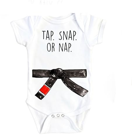 NOFO VIBES Bjj Jiu Jitsu - Baby Boy Girl Clothes Infant Bodysuit Funny Cute Compatible with Newborn Snap (Size: 3-6M Compatible with White Short Sleeve)