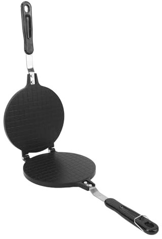 Stick Proof Eggs Roll Maker Pancake Griddle, 6.8 Inch Egg Roll Press Pan, Aluminum Stove Top Tortilla Press Pan with Handle, Stove Top Pan for Kitchen (Glossy Style)