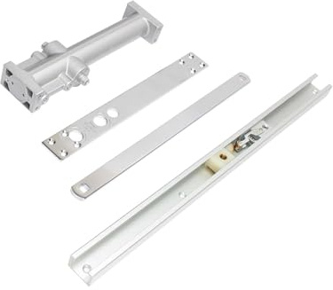 Folpus Cierrapuertas automático con resorte invisible y cierre, de aleación de aluminio, para múltiples situaciones, con un peso de 40 a 65 kg, Tipo Redondo 1