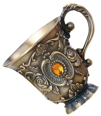 Ciieeo Copa De Vino Retro De Metal Vintage Cáliz De Vino Tinto Para Fiesta Exquisita Copa Vintage Para Uso Diario Para