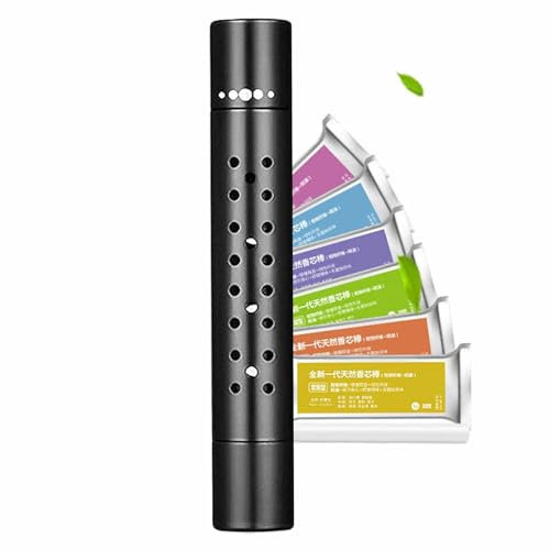 5-in-1 Car Air Freshener with Refillable Sticks - Multi-Scent Fragrance Diffuser for Car, Office, Kitchen, Bathroom - Long-Lasting Air Purifier & Decorative Accessory for Men & Women