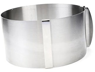 OFFSCH Stainless Steel Retractable Mousse Ring Round Cake Mold for Baking Adjustable from for Mousse Mold and Pastry Rings