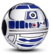 Breloque Star and Wars Robot Ball en argent 925 compatible avec les breloques Pandora, Trollbeads, Chamilia, Biagi et de nombreux autres bracelets britanniques, S, métal, pas une pierre précieuse, S