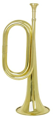 JOINPAYA Kupfer Bugle Trompete für Anfänger mit Mundstück Blechblasinstrument für Schulband und Militärorchester