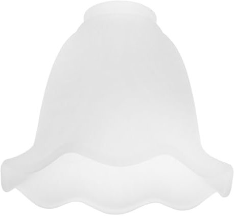 SEWACC Abat-jour Verre Tulipe Pour Plafonnier Et Applique Murale Forme Fleurie Inversée Verre Acidifié Utilisation Polyvalente Pour Éclairage Et Décoration Intérieure