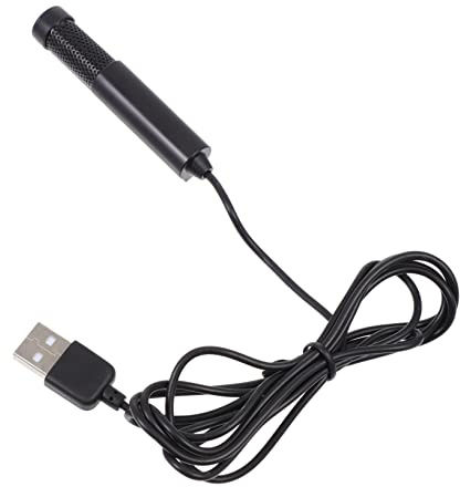 iplusmile 1Pezzi Mini Microfono USB Portatile per Conferenze e Streaming Nero e Facile Usare per Insegnanti Meeting e Trasmissioni Live