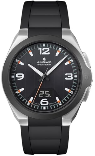 JUNGHANS Funk-Solaruhr für Herren Spektrum Mega Solar Schwarz 18/1526.00