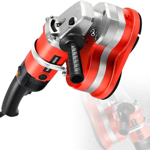 Nicvrea Levigatrice Portatile per Pavimenti e Pareti a Tre Teste, Set Levigatrice per Cemento, Levigatrice per Pareti e Pavimenti in Cemento, Levigatrice per Pavimenti in Cemento, Lucidatrice C