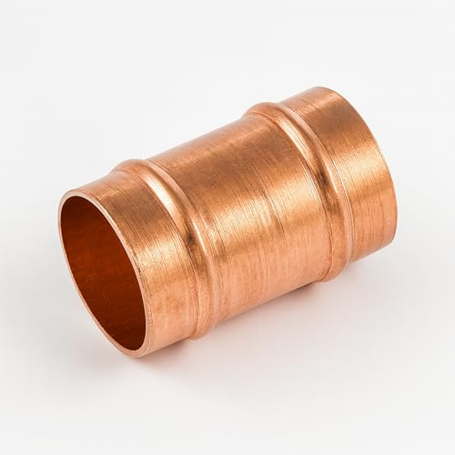 Westco SR1S Raccord coulissant 54 mm – Raccord de tuyau à souder en cuivre, joint droit pour systèmes de chauffage et d'eau