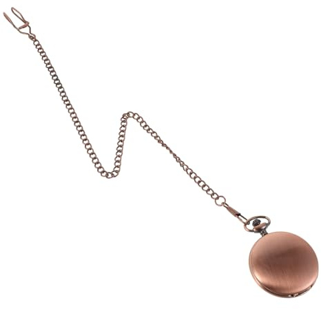BESTonZON Orologio da Tasca in Lega con Catena Versatile Quadrante in Vetro al Quarzo Stile Vintage Elegante per Uomo e Donna