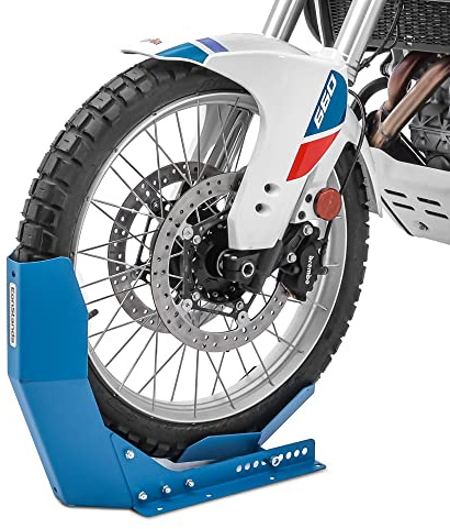 ConStands Easy Transport Fix - Motorrad Wippe Kompatibel mit Yamaha FZ8,XVS 1300 Custom,XVZ 1300 A Royal Star,XVS 650/1100 A Drag Star Classic,YZF-R 125,YZF-R1/R3/R6 Blau