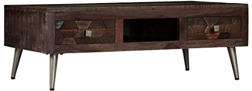 vidaXL Couchtisch Altholz Massiv Sofatisch Beistelltisch Kaffeetisch Tisch