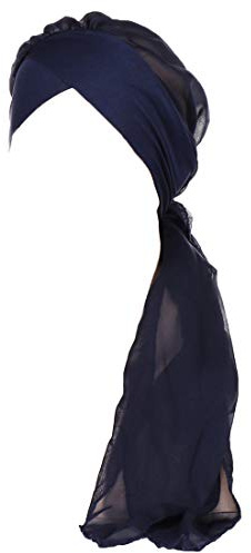 YONKOUNY Chimio Turban Musulmanes Femmes Chapeaux Chemo Beanie Confortable Tissu Foulards Foulard Cheveux en Mousseline de Soie Pour Chimiothérapie, Perte de Cheveux