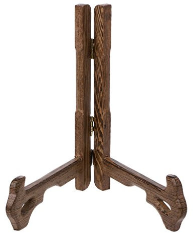 Mentin Multifunctional Wooden Plate Holder Stand for Photo Frame – Plate Holder for Easel Book, Menu, Art (15x12 cm)