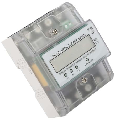 220V / 380V 5-80A Compteur d'énergie DTM024 Wattmètre Compteur numérique électrique triphasé 4P KWh avec LCD, Autres Appareils De Distribution Et De Contrôle De