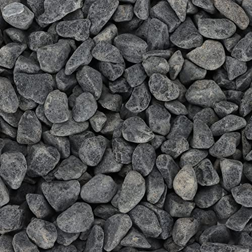 Belle Vous Piedras Decorativas Naturales (Bolsa de 3,6 kg) Mini Piedras Jardin Variadas de 0,5 a 1,3 cm - Piedras para Macetas, Paisajismo, Acuarios y Decoración en el Hogar - Color Gris