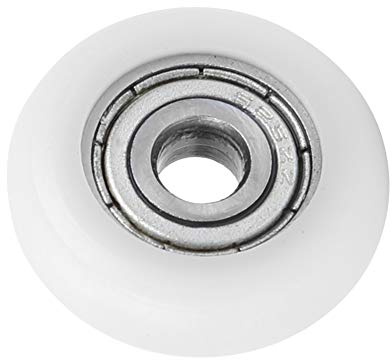 Nylon U-Nut Rollen,10Pcs Rillenkugellager, 5 * 23 * 7mm Nylon Riemenscheiben Aus Kunststoff Eingebettete Kugellager für Möbelbeschläge