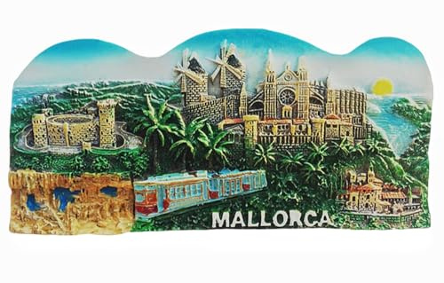 Kühlschrankmagnet, 3D-Mallorca Spanien, Souvenir, Geschenk, Kühlschrank-Magnet-Aufkleber-Kollektion