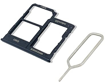 Eonpam Tiroir Carte SIM pour (Samsung Galaxy A40) Support Qualité d'origine Remplacement Plateau Memory SD Slot Carte SIM avec Aiguille SIM(Noir)