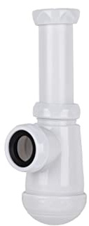 Cofan Siphon Bouteille | Avec Sortie de Ø40 mm | Avec Raccord de 1 1/2 x 70 | Valve pour Lavabo et Bidet | Fabriqué en Polypropylène | Joint Conique Réducteur de Ø32 mm